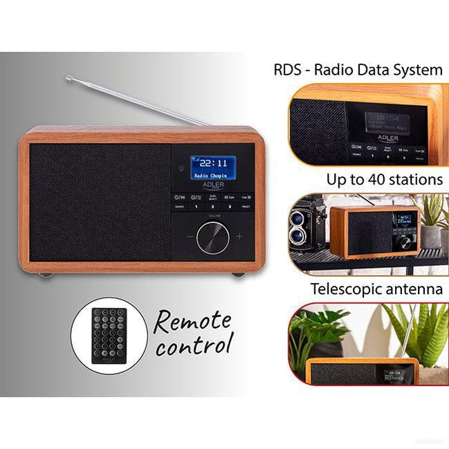 Adler Radio DAB+ Bluetooth AD1184-PRIROCEN.SI