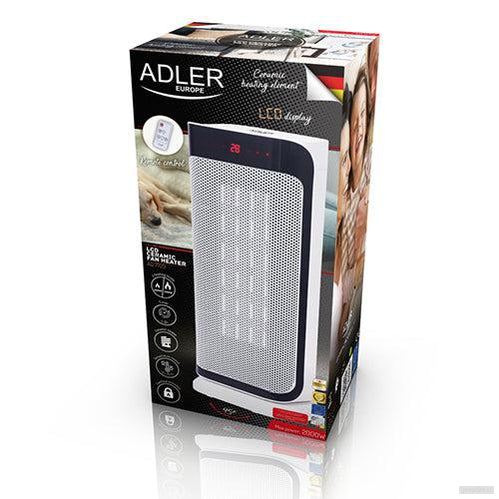 Adler keramični LCD kalorifer 2000W bel-PRIROCEN.SI
