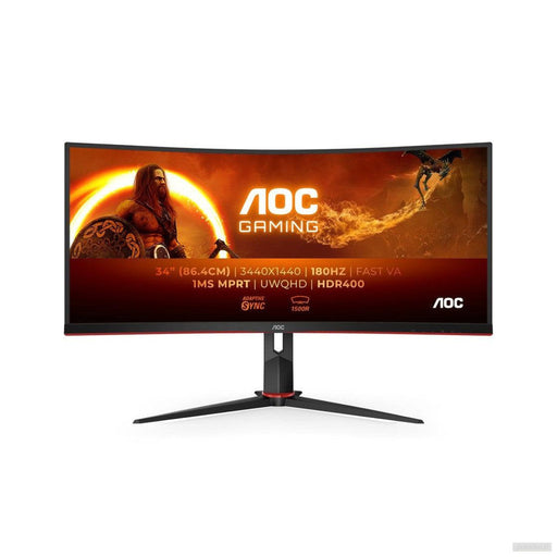 AOC CU34G2XP Ultra Wide 180Hz ukrivljen gaming monitor-PRIROCEN.SI
