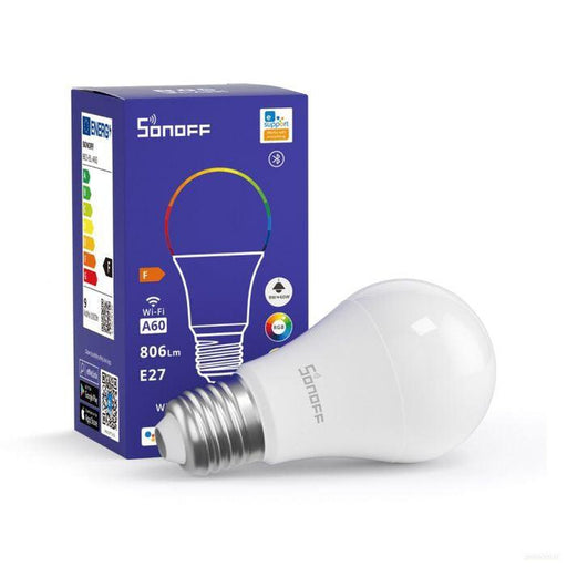 SONOFF Wi-Fi/Bluetooth pametna LED sijalka E27 9W RGB-PRIROCEN.SI