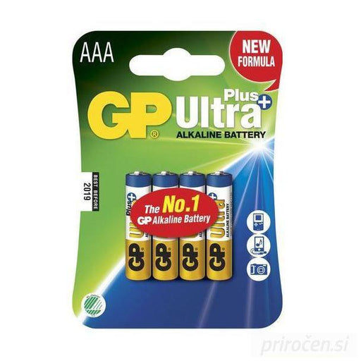 GP baterije AAA ULTRA PLUS LR03, 4 kos-PRIROCEN.SI