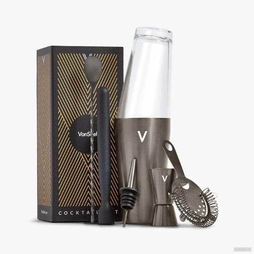 VonShef 6 delni brušeni grafit set za koktajle-PRIROCEN.SI