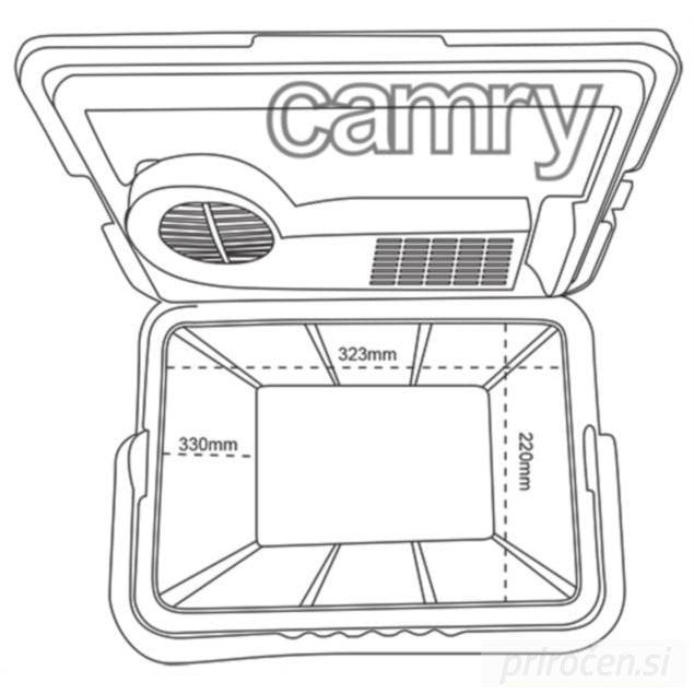 Camry električna hladilna torba 24L (CR8065)-PRIROCEN.SI
