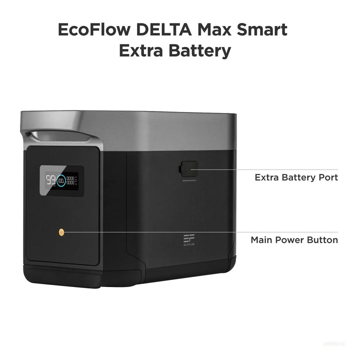 Ecoflow DELTA Max Extra dodatna baterija za naprave Delta Max 2016Wh-PRIROCEN.SI