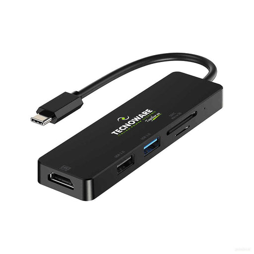 Tecnoware USB-C priklopna postaja HDMI in čitalnik kartic za prenosnike-PRIROCEN.SI
