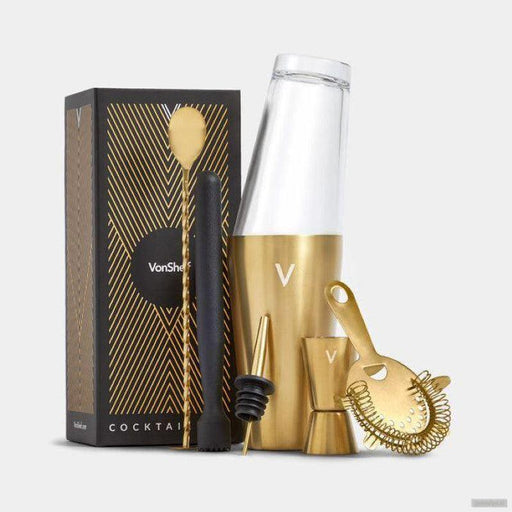VonShef 6 delni zlati set za koktajle-PRIROCEN.SI