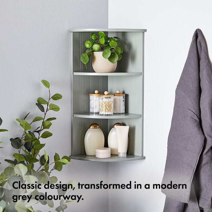 VonHaus siva kotna polica Shrewsbury-PRIROCEN.SI