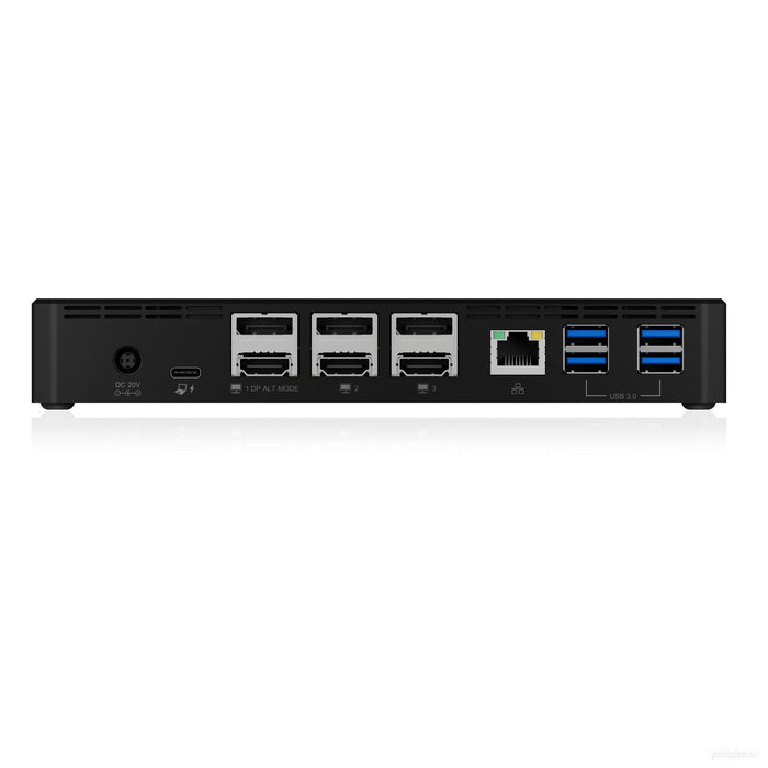 Icybox IB-DK2254AC USB-C priklopna postaja s Power Delivery in trojnim video priklopom-PRIROCEN.SI