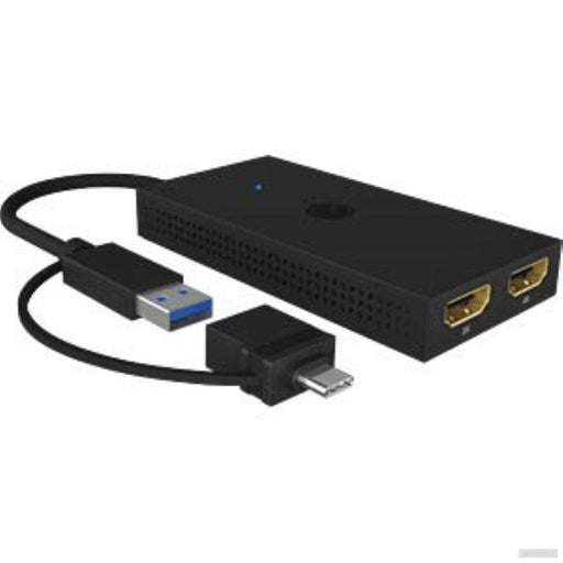 Icybox IB-SPL1029AC USB-C/A na dvojni HDMI razdelilnik (2k@60Hz/4k@30Hz)-PRIROCEN.SI