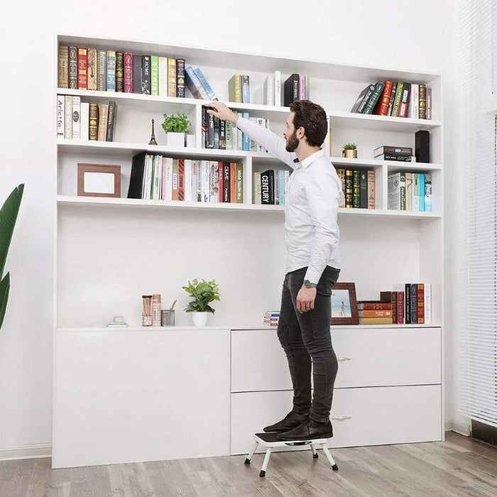 SONGMICS zložljiva stopnica s protizdrsno podlogo, GSL01WT-PRIROCEN.SI