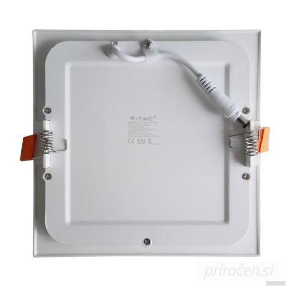 V-TAC LED panel 12W, vgradni, oglat - ZADNJI KOS-PRIROCEN.SI