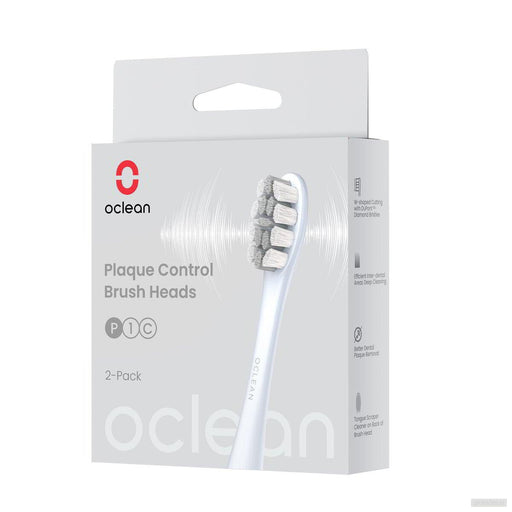 Oclean P1C9 Plaque Control dva nastavka za električno zobno ščetko X PRO digital, siva-PRIROCEN.SI