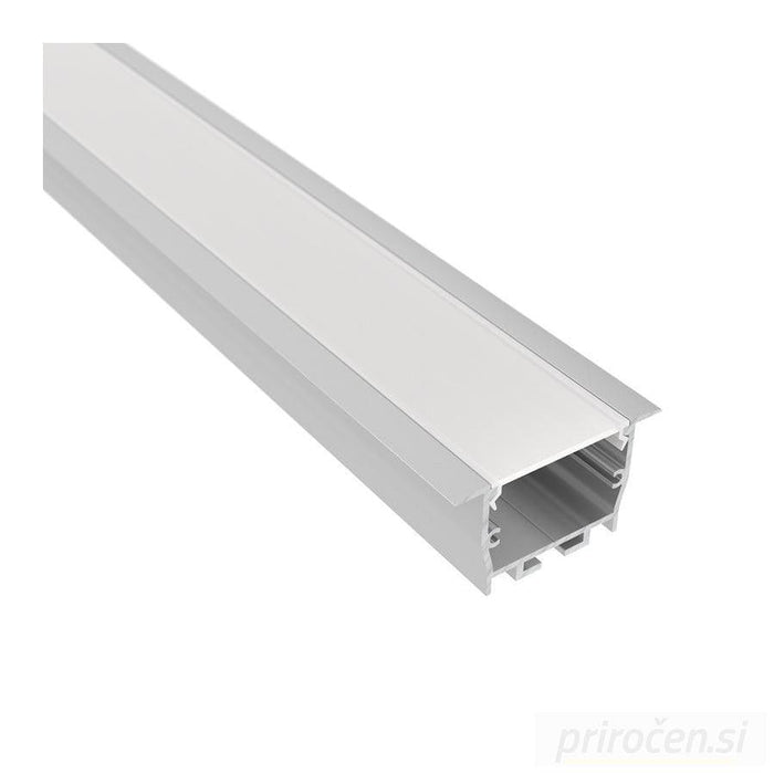 Vgradni LED profil FOBOS, siv, 2m-PRIROCEN.SI