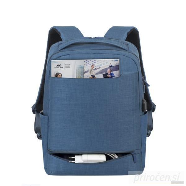 RivaCase turkizno-moder veliki nahrbtnik za prenosni računalnik 17.3" 8365-PRIROCEN.SI