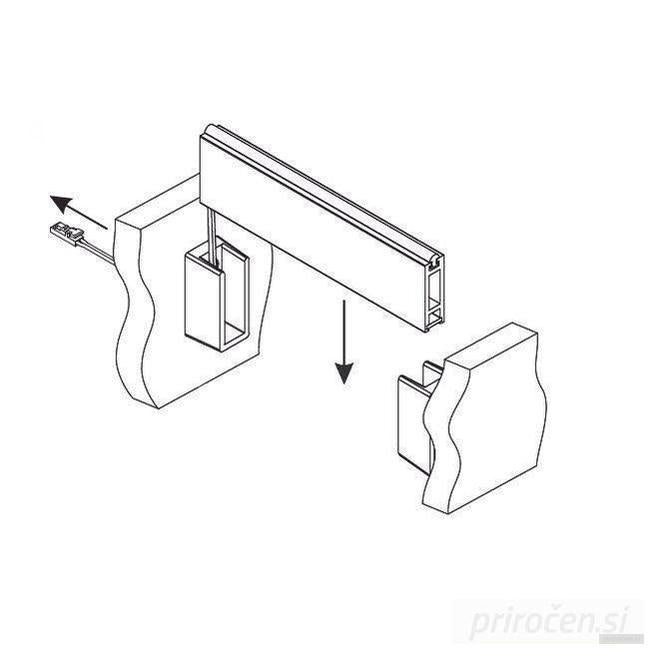 Zaključni rozeti za garderobni LED profil-PRIROCEN.SI