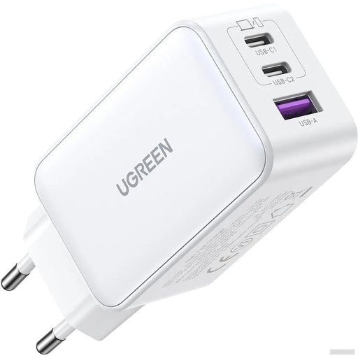 Ugreen USB-A in 2x USB-C 65W GaN hitri polnilec - box Bel-PRIROCEN.SI