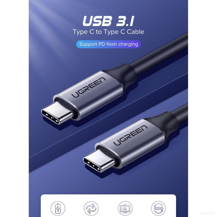 Ugreen USB-C 3.1 Gen1 3A 60W kabel, 1.5m - polybag-PRIROCEN.SI