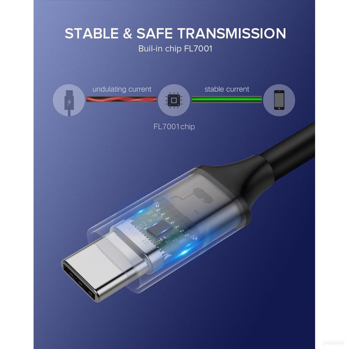 Ugreen USB-C 3.1 Gen1 3A 60W kabel, 1.5m - polybag-PRIROCEN.SI