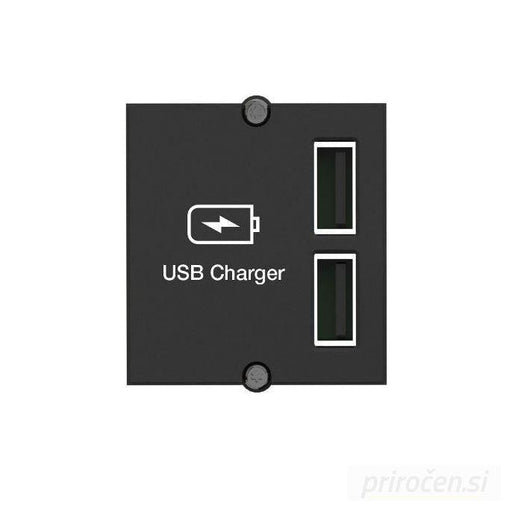 BACHMANN USB polnilec 2x (917.224)-PRIROCEN.SI