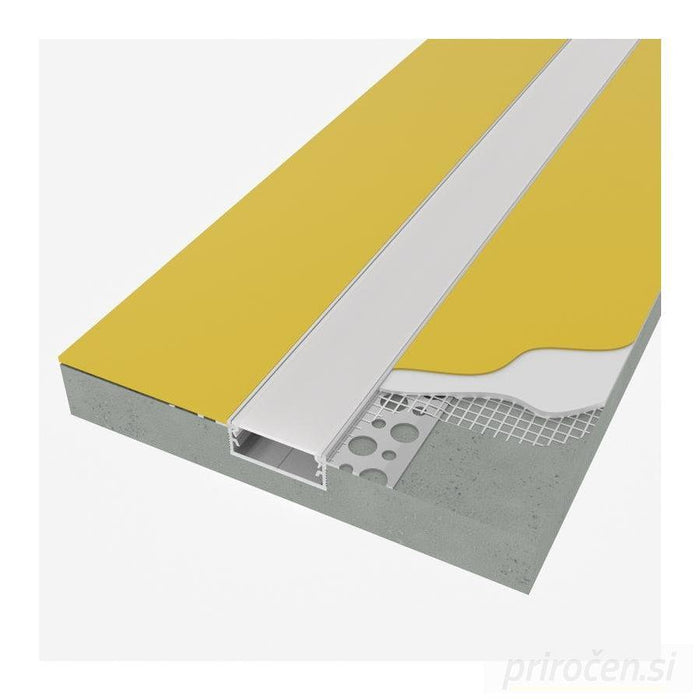 Vgradni LED profil za mavčne plošče DEOLINE XL, 2m-PRIROCEN.SI
