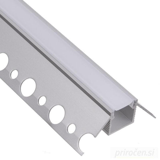 Vgradni LED profil za mavčne plošče DEOLINE, kotni, 2m-PRIROCEN.SI