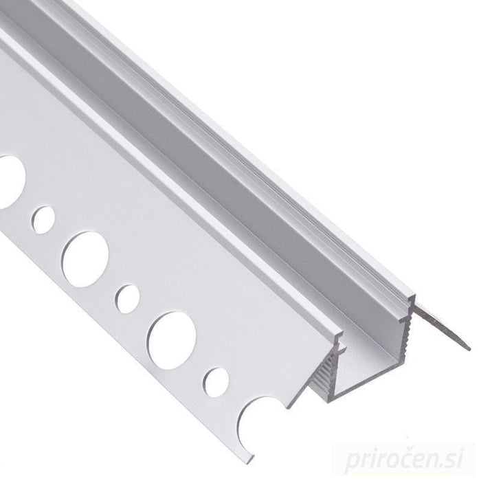 Vgradni LED profil za mavčne plošče DEOLINE, kotni, 2m-PRIROCEN.SI