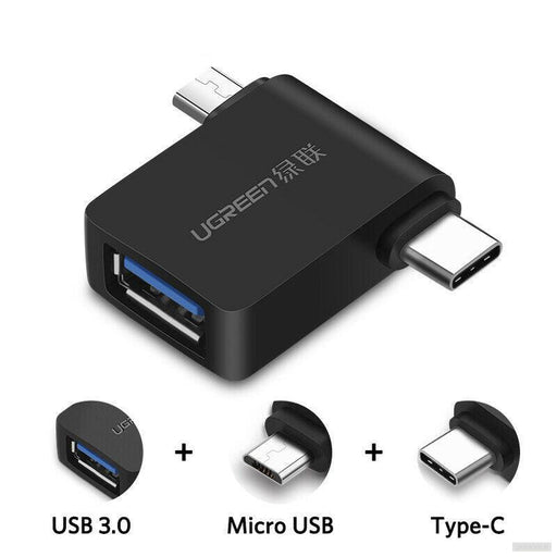 Ugreen OTG adapter USB 3.0 na USB-C / micro USB-PRIROCEN.SI