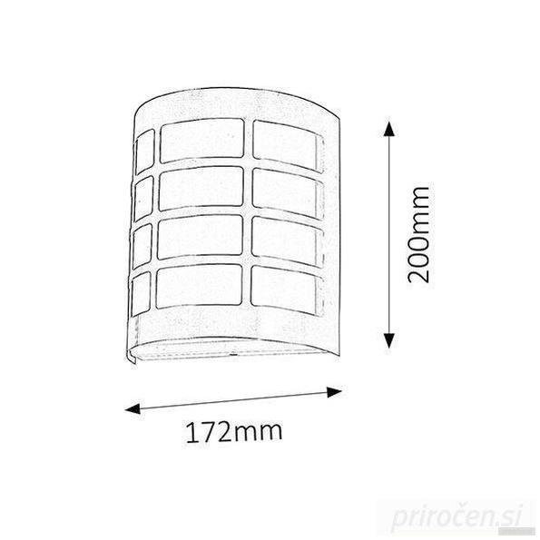 RABALUX zunanja stenska svetilka SEVILLA 1xE27 230V IP44-PRIROCEN.SI